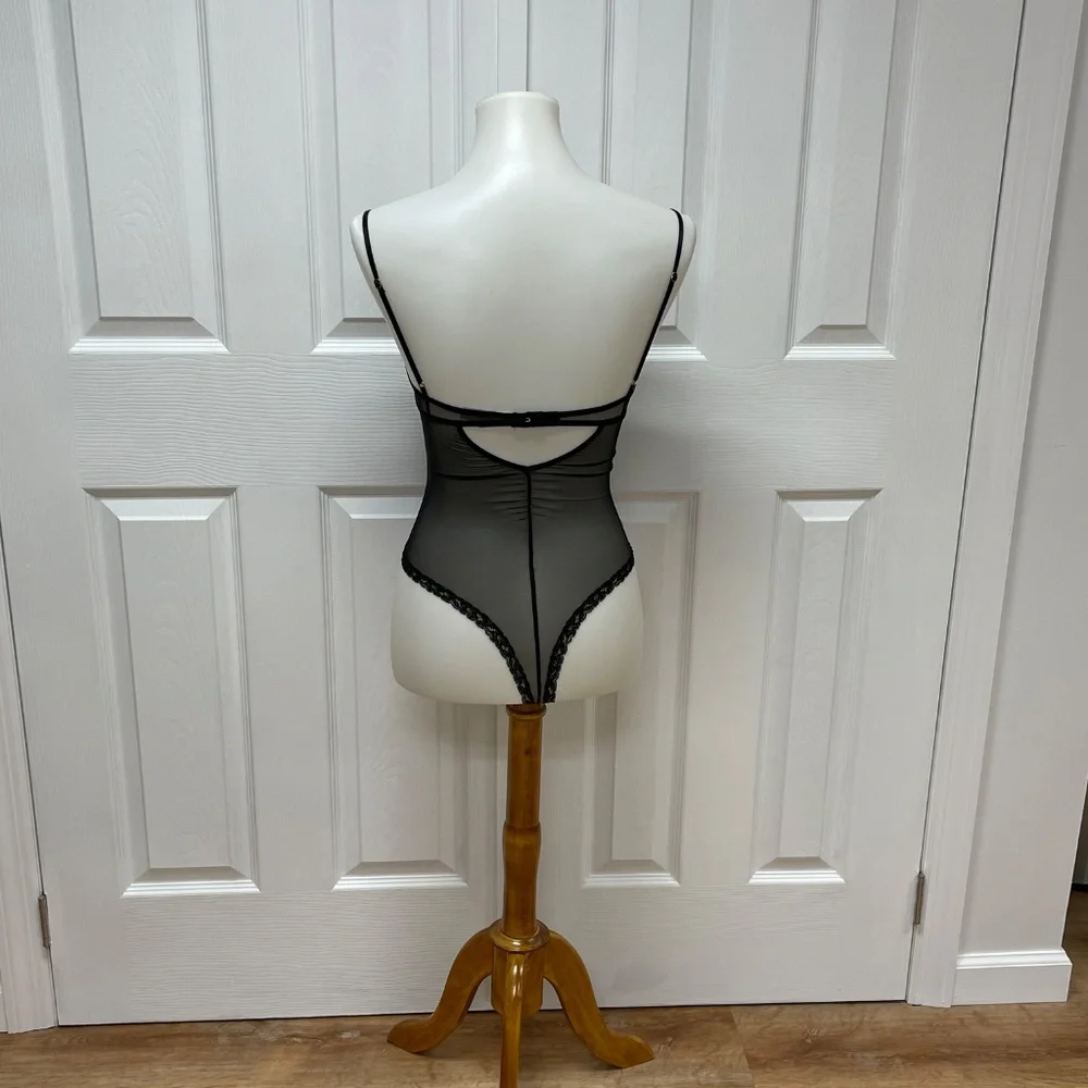 Victoria‎ Secret Black Bodysuit 34B -In Bag.
